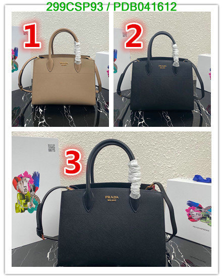 Prada Bag-(Mirror)-Handbag-,Code: PDB041612,$: 299USD