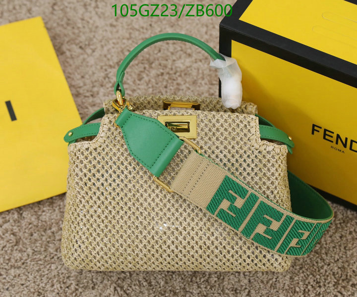 Fendi Bag-(4A)-Handbag-,Code: ZB600,$: 105USD