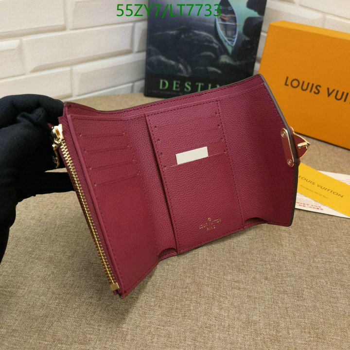 LV Bags-(4A)-Wallet-,Code: LT7733,$: 55USD