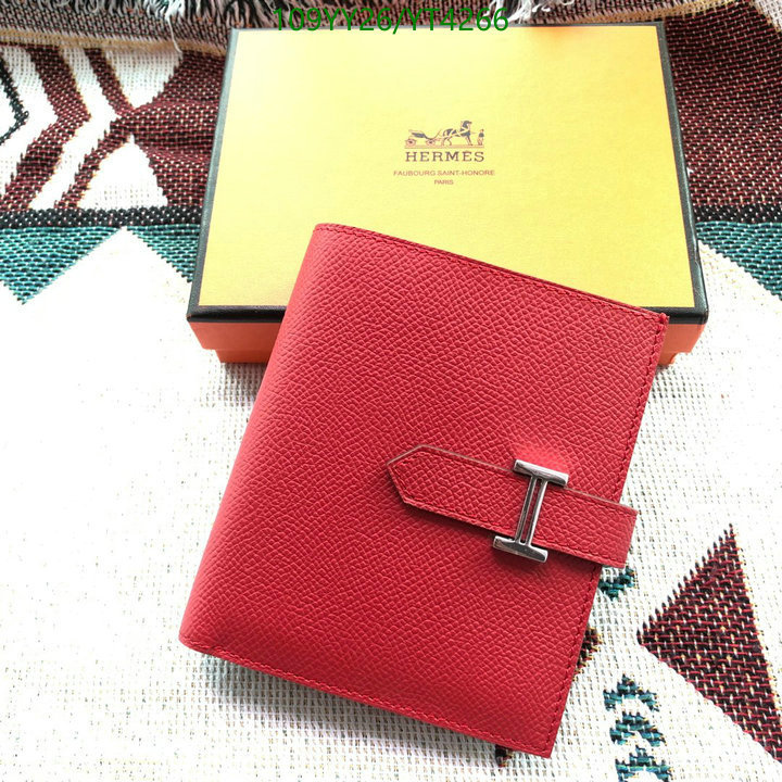 Hermes Bag-(Mirror)-Wallet-,Code: YT4266,$: 109USD