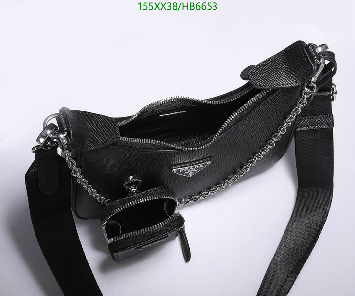 Prada Bag-(Mirror)-Re-Edition 2005,Code: HB6653,$: 155USD