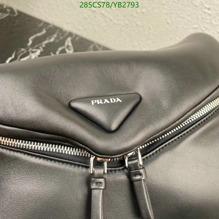 Prada Bag-(Mirror)-Diagonal-,Code: YB2793,$: 285USD