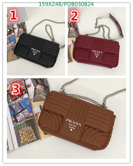 Prada Bag-(Mirror)-Diagonal-,Code: PDB030824,$:159USD