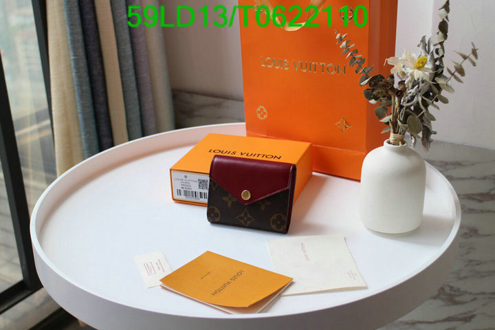 LV Bags-(Mirror)-Wallet-,Code: T0622110,$: 59USD