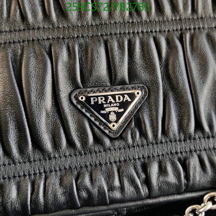 Prada Bag-(Mirror)-Diagonal-,Code: YB2785,$: 259USD