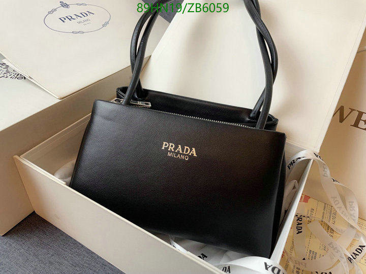 Prada Bag-(4A)-Handbag-,Code: ZB6059,$: 89USD