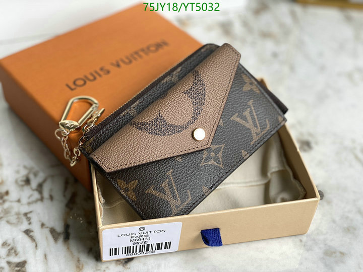 LV Bags-(Mirror)-Wallet-,Code: YT5032,$: 75USD