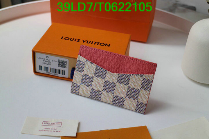 LV Bags-(Mirror)-Wallet-,Code: T0622105,$: 39USD