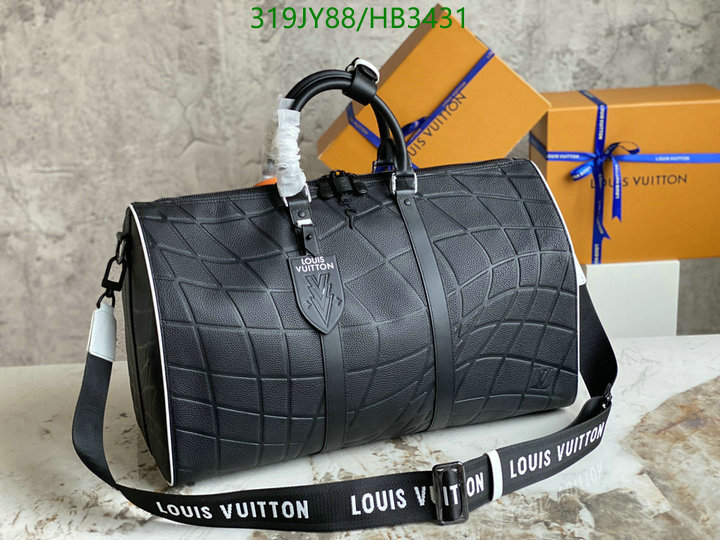 LV Bags-(Mirror)-Keepall BandouliRe 45-50-,Code: HB3431,$: 319USD
