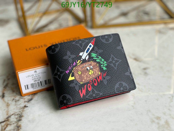 LV Bags-(Mirror)-Wallet-,Code: YT2749,$: 69USD