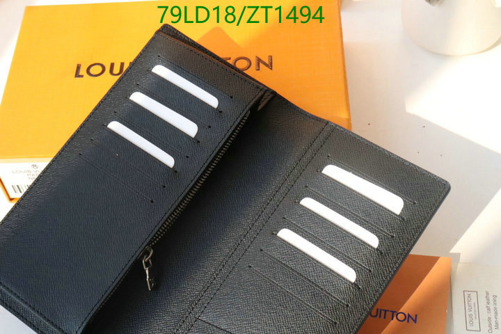 LV Bags-(Mirror)-Wallet-,Code: ZT1494,$: 79USD