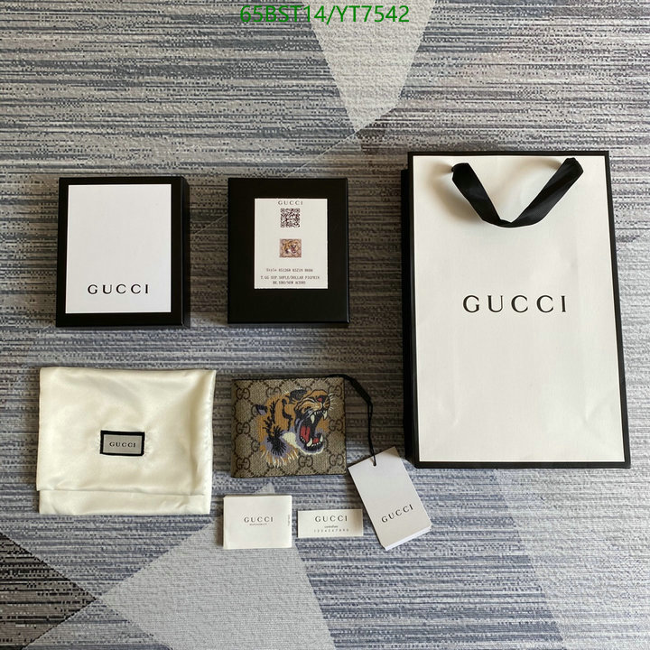 Gucci Bag-(Mirror)-Wallet-,Code: YT7542,$: 65USD