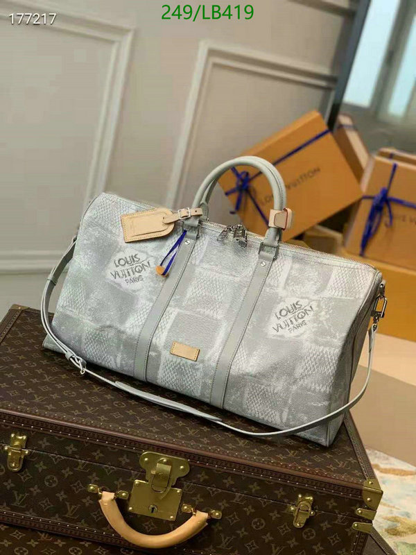 LV Bags-(Mirror)-Keepall BandouliRe 45-50-,Code: LB419,$: 249USD