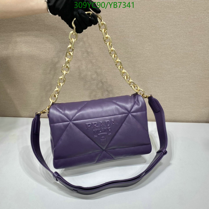 Prada Bag-(Mirror)-Diagonal-,Code: YB7341,$: 309USD