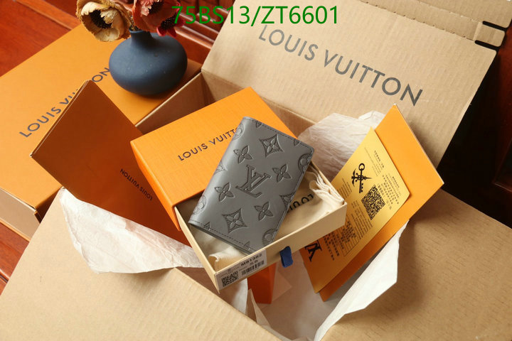 LV Bags-(Mirror)-Wallet-,Code: ZT6601,$: 75USD