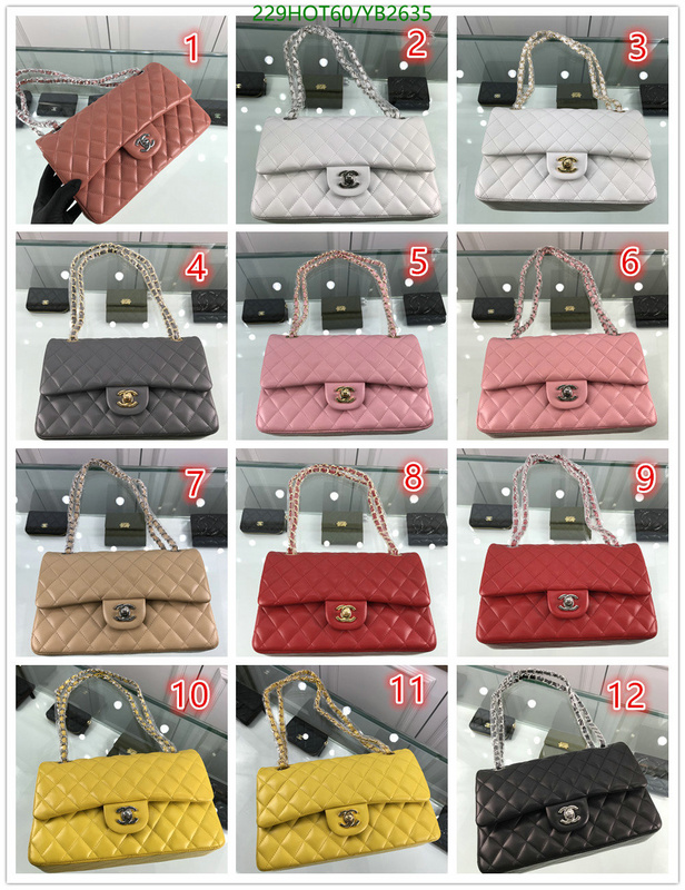 Chanel Bags -(Mirror)-Diagonal-,Code: YB2635,$: 229USD