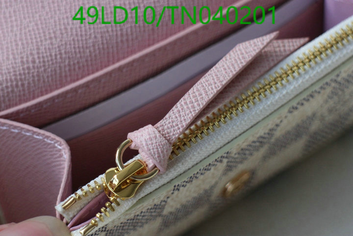 LV Bags-(Mirror)-Wallet-,Code: TN040201,$: 49USD