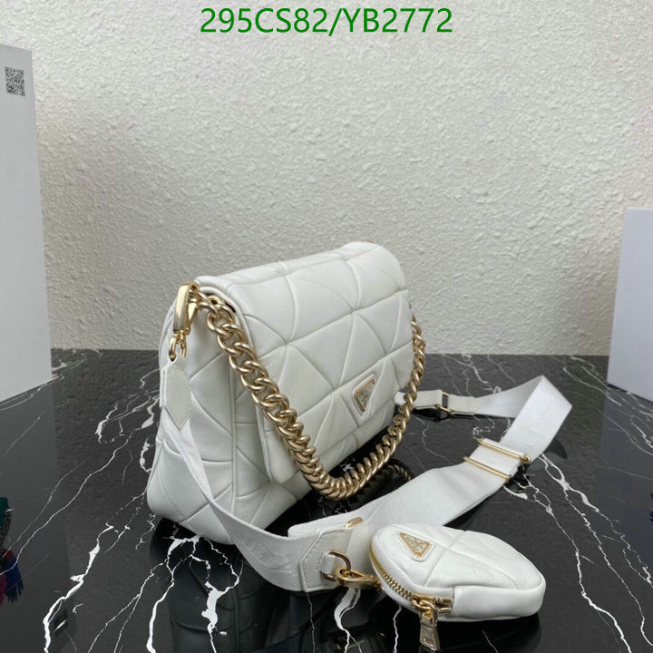 Prada Bag-(Mirror)-Diagonal-,Code: YB2772,$: 295USD