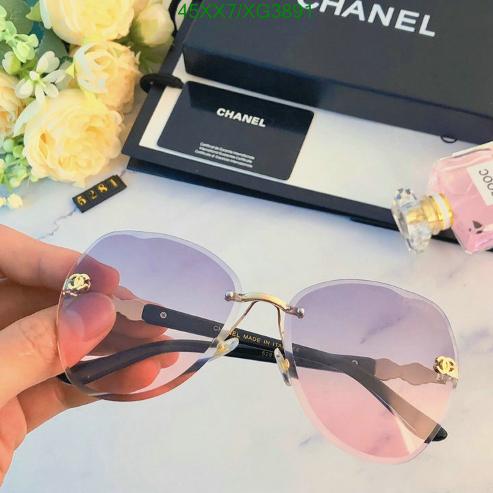 Glasses-Chanel, Code: XG3891,$: 45USD