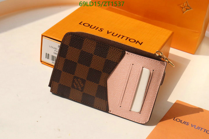 LV Bags-(Mirror)-Wallet-,Code: ZT1537,$: 69USD