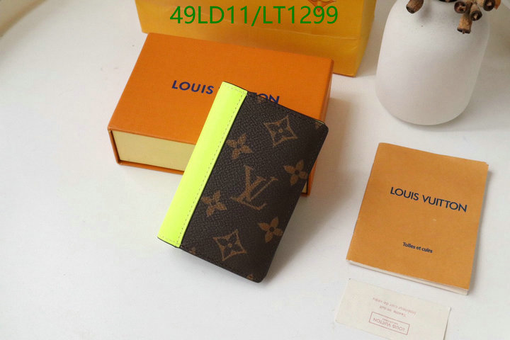 LV Bags-(Mirror)-Wallet-,Code: LT1299,$: 49USD