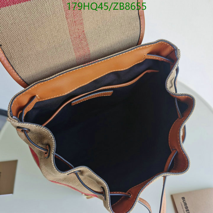 Burberry Bag-(Mirror)-Backpack-,Code: ZB8655,$: 179USD