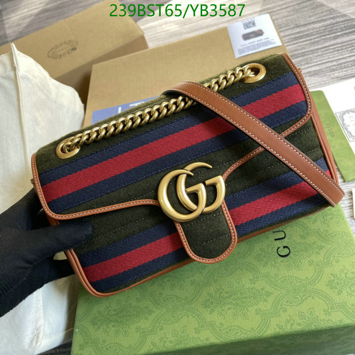 Gucci Bag-(Mirror)-Marmont,Code: YB3587,$: 239USD