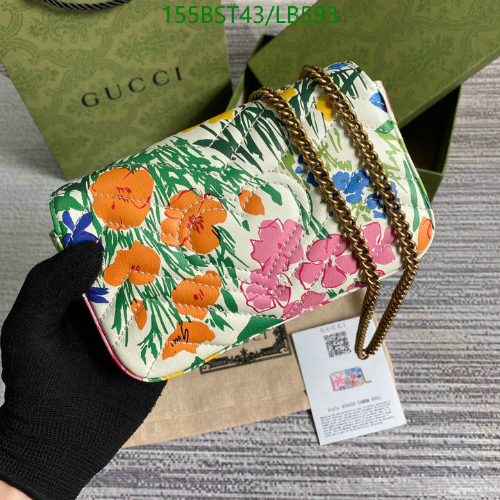 Gucci Bag-(Mirror)-Marmont,Code: LB593,$: 155USD