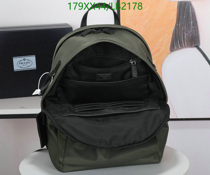 Prada Bag-(Mirror)-Backpack-,Code: LB2178,$: 179USD