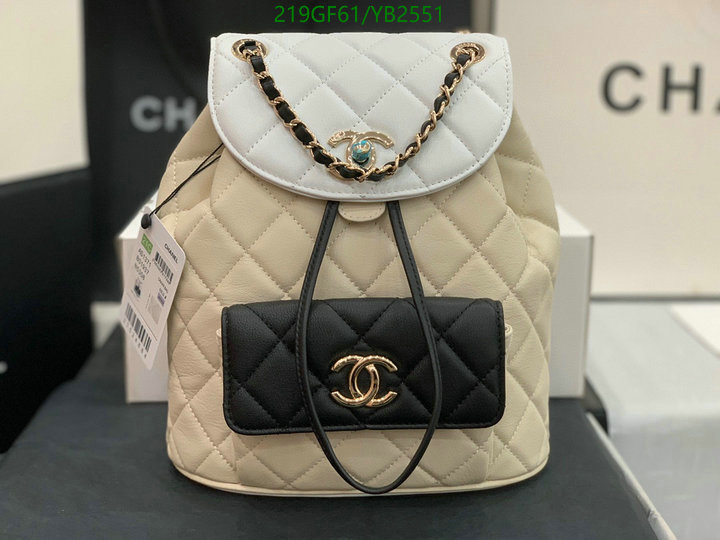 Chanel Bags -(Mirror)-Backpack-,Code: YB2551,$: 219USD