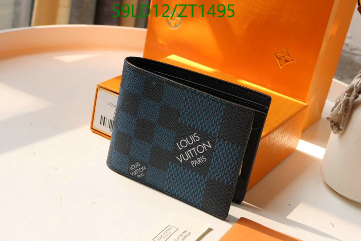 LV Bags-(Mirror)-Wallet-,Code: ZT1495,$: 59USD