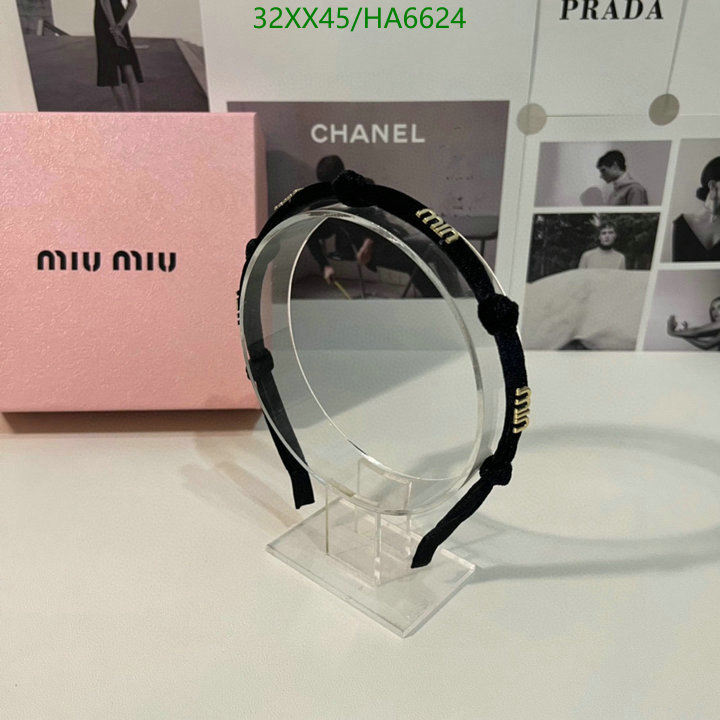 Headband-MIU MIU, Code: HA6624,$: 32USD
