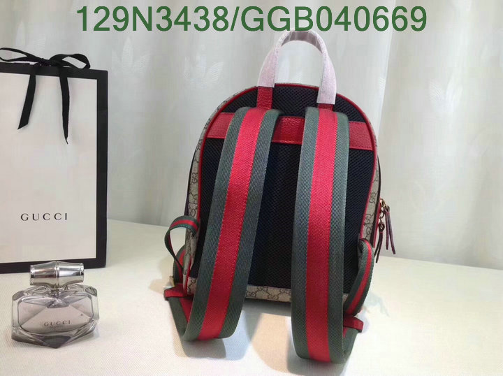 Gucci Bag-(Mirror)-Backpack-,Code:GGB040669,$: 129USD