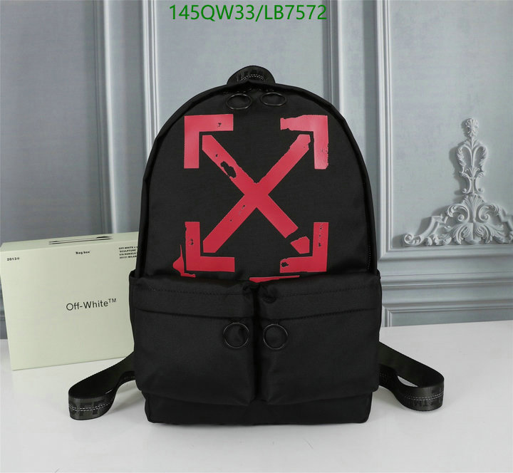 Off-White Bag-(Mirror)-Backpack-,Code: LB7572,$: 145USD