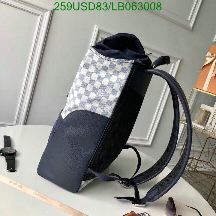 LV Bags-(Mirror)-Backpack-,Code: LB063008,$: 259USD