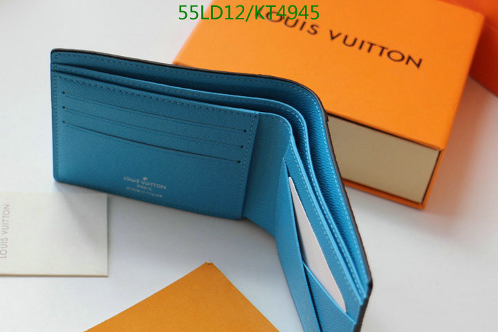 LV Bags-(Mirror)-Wallet-,Code: KT4945,$: 55USD