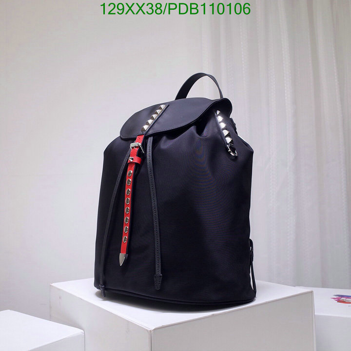 Prada Bag-(Mirror)-Backpack-,Code: PDB110106,$:129USD