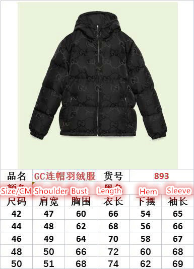 Down jacket Women-Gucci, Code: HC901,$: 189USD