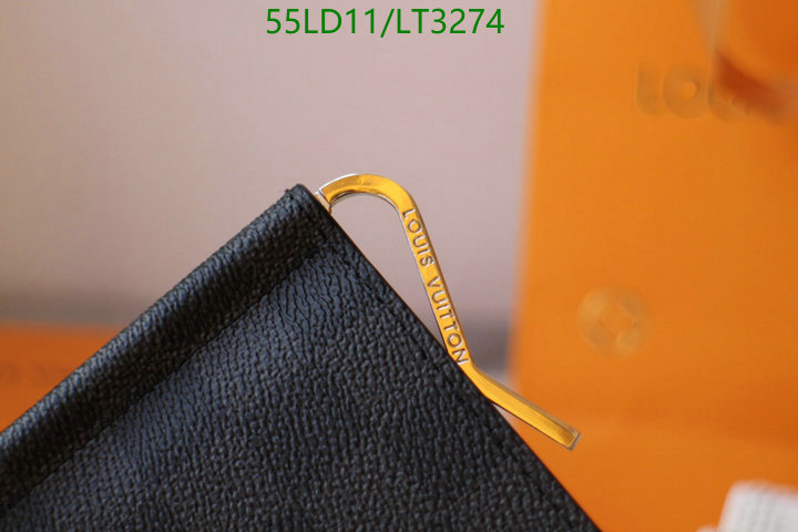 LV Bags-(Mirror)-Wallet-,Code: LT3274,$: 55USD