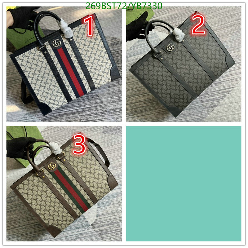 Gucci Bag-(Mirror)-Handbag-,Code: YB7330,$: 269USD