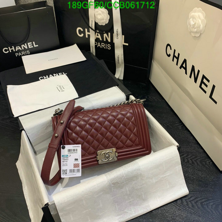 Chanel Bags -(Mirror)-Le Boy,Code: CCB061712,$: 189USD