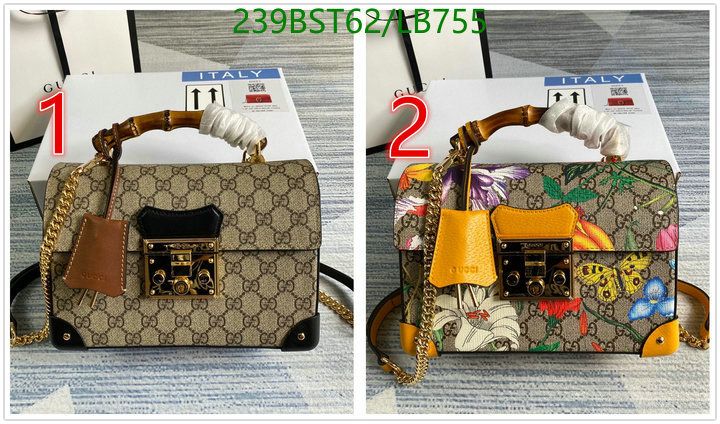 Gucci Bag-(Mirror)-Handbag-,Code: LB755,$: 239USD