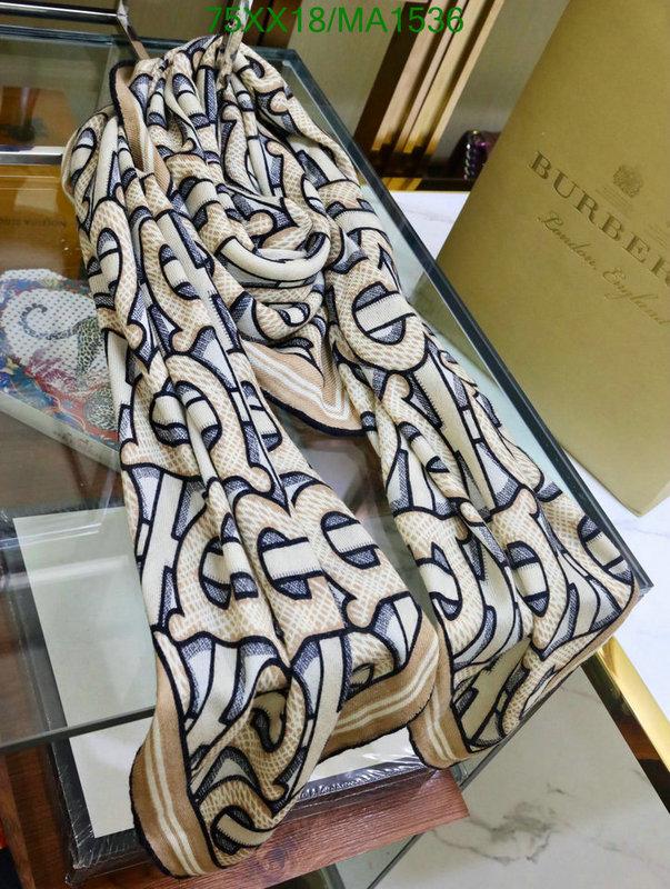 Scarf-Burberry, Code:MA1536,$: 75USD