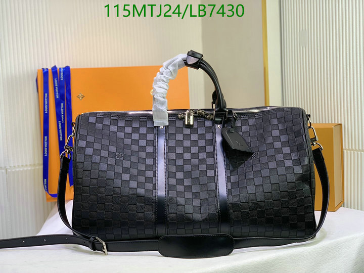 LV Bags-(4A)-Keepall BandouliRe 45-50-,Code: LB7430,$: 115USD
