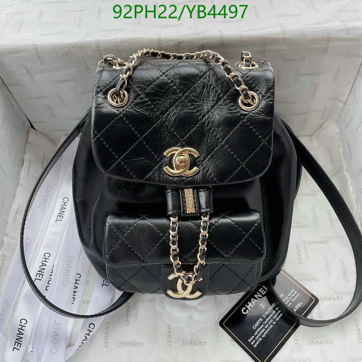 Chanel Bags ( 4A )-Backpack-,Code: YB4497,$: 92USD