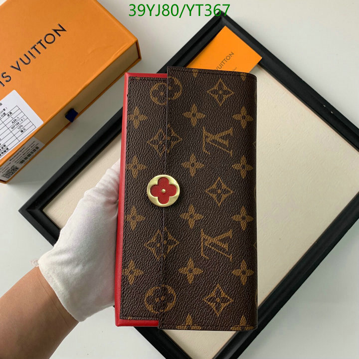 LV Bags-(4A)-Wallet-,Code: YT367,$: 39USD