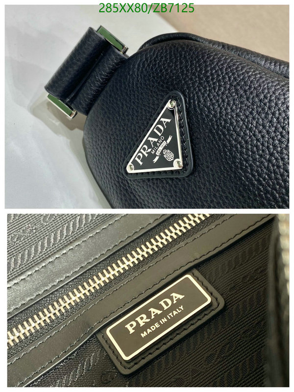 Prada Bag-(Mirror)-Triangle,Code: ZB7125,$: 285USD