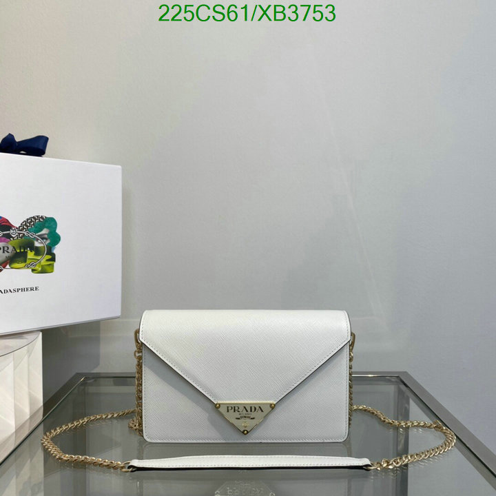 Prada Bag-(Mirror)-Diagonal-,Code: XB3753,$: 225USD