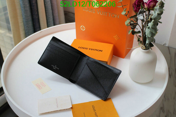 LV Bags-(Mirror)-Wallet-,Code: T062206,$: 52USD