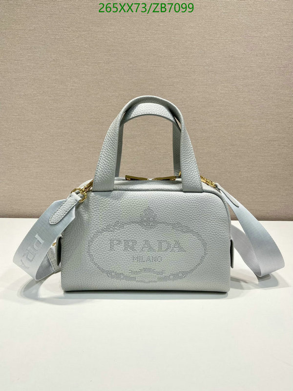 Prada Bag-(Mirror)-Handbag-,Code: ZB7099,$: 265USD